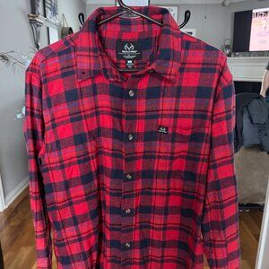 Men's Large Plaid Button Down
